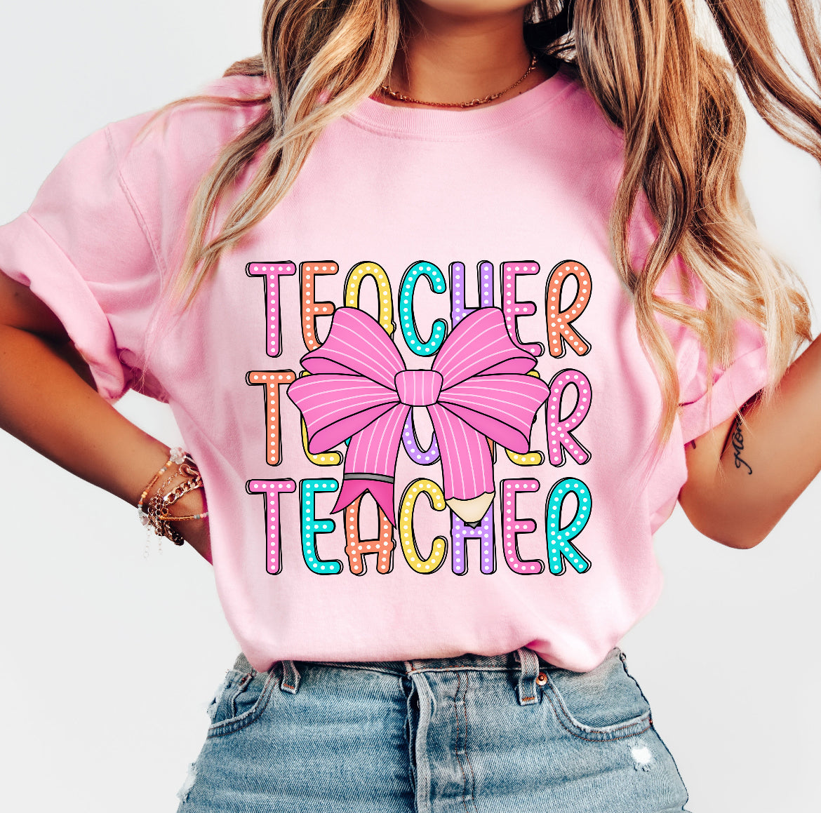 Classy but cutie Teacher tee